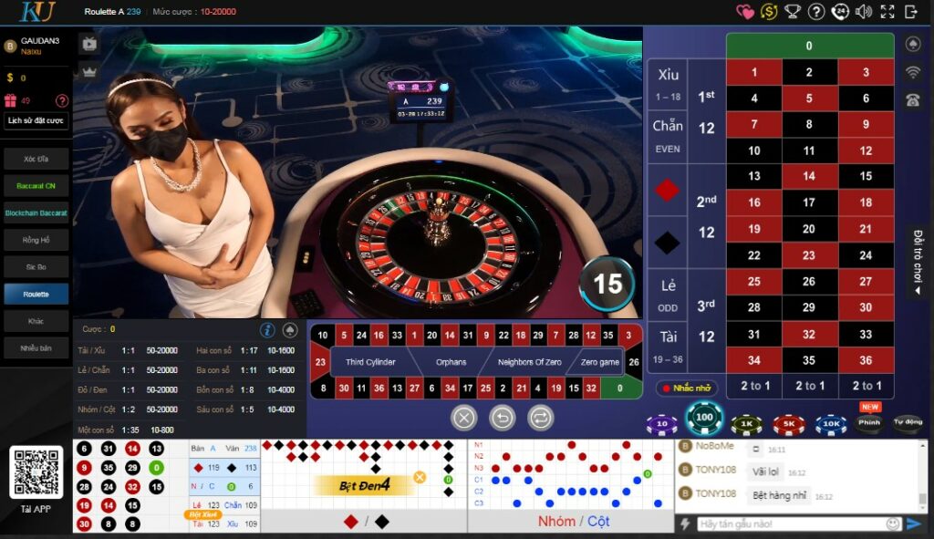Roulette - trò chơi cá cược vô cùng phổ biến
